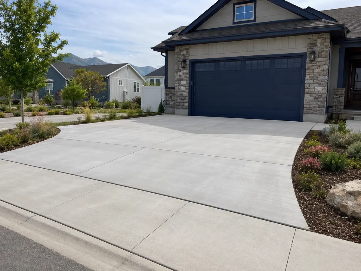 Demonstration placeholder for a concrete driveway